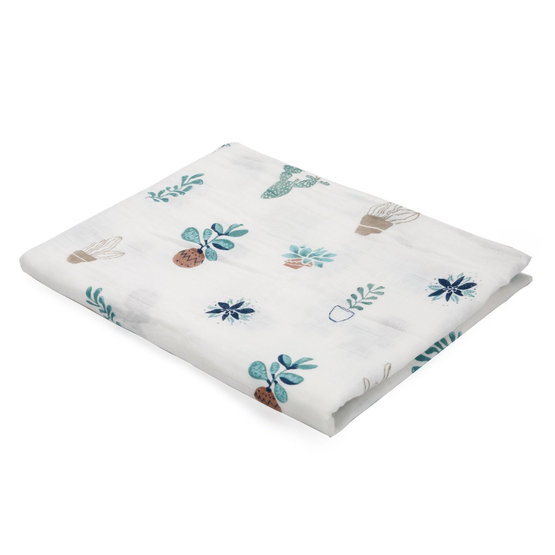 HKM-683155 Double Layer Cotton Baby Swaddle Quilt – Animal, Stripe, and Cartoon Patterns, 120x100 cm