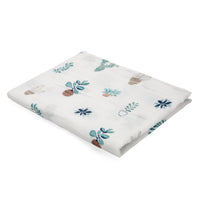 HKM-683155 Double Layer Cotton Baby Swaddle Quilt – Animal, Stripe, and Cartoon Patterns, 120x100 cm
