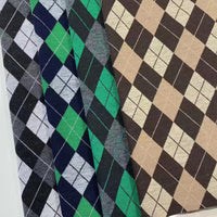 HKM-683155 Knitted Jacquard Checkerboard Fabric for Luggage - 97% Polyester, 3% Spandex - 165CM Wide