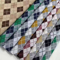 HKM-683155 Knitted Jacquard Checkerboard Fabric for Luggage - 97% Polyester, 3% Spandex - 165CM Wide