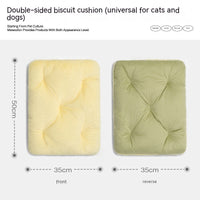 HKM-683283 Multi-Layer Universal Pet Bed for Cats and Small Dogs - Summer Edition in Khaki and Green