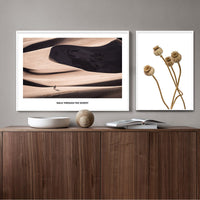 HKM-683475 Wild Boho Woman Grass Reed Modern Canvas Art - Decorative Rectangular Wall Painting