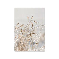HKM-683475 Wild Boho Woman Grass Reed Modern Canvas Art - Decorative Rectangular Wall Painting