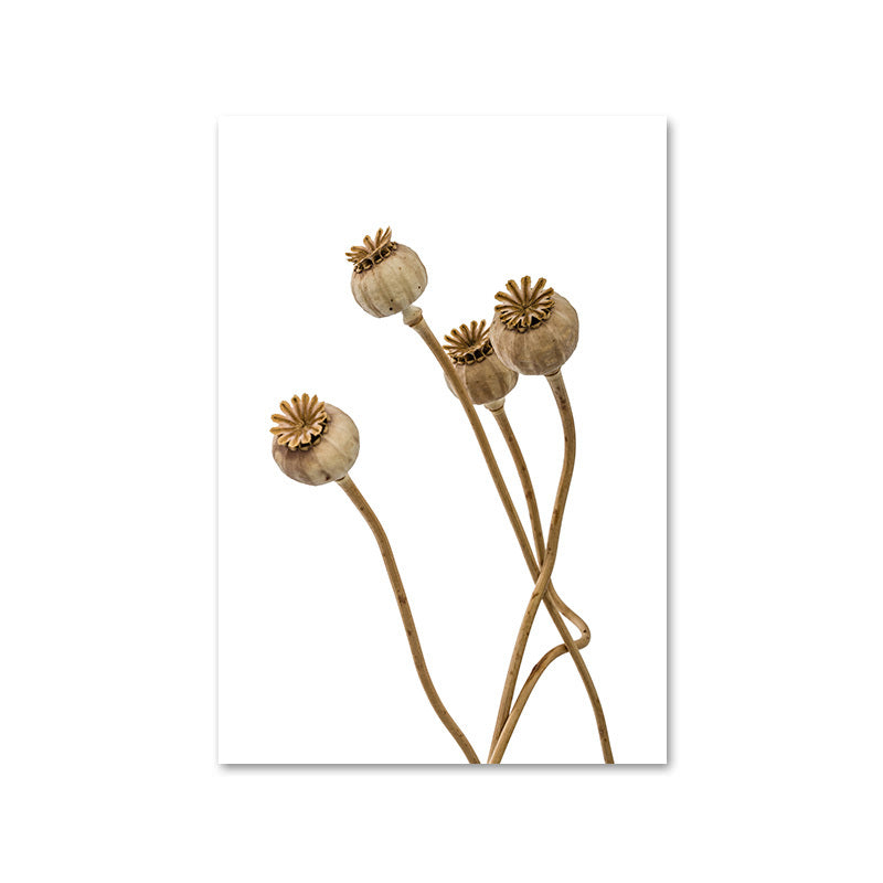 HKM-683475 Wild Boho Woman Grass Reed Modern Canvas Art - Decorative Rectangular Wall Painting