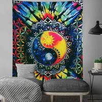 HKM-683539 Bohemian Alien Series Tapestry for Bedside Decoration - Modern Rectangle Wall Hanging (M-L-XL Sizes)