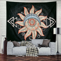 HKM-683539 Bohemian Alien Series Tapestry for Bedside Decoration - Modern Rectangle Wall Hanging (M-L-XL Sizes)
