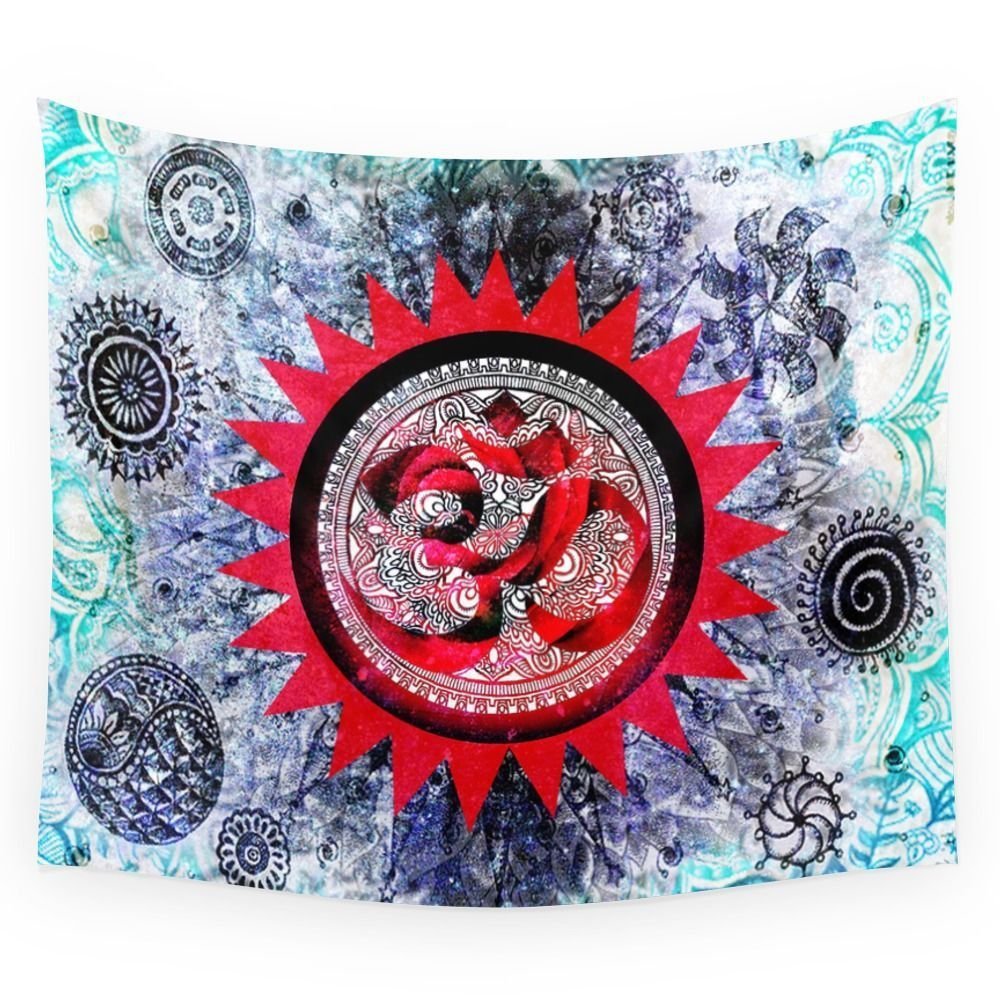 HKM-683539 Bohemian Alien Series Tapestry for Bedside Decoration - Modern Rectangle Wall Hanging (M-L-XL Sizes)