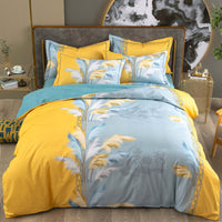 HKM-683795 Cotton Winter Linen Quilt Cover Bedding Set in Various Sizes with Plant and Flower Patterns