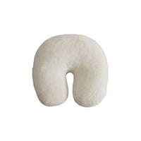 HKM-683795 Wave Shaped Nordic Rabbit Fur Pillow - Abstract Geometric U-Design