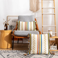 HKM-683859 Moroccan and Bohemia Style Cotton Fringed Pillowcase - Available in Two Sizes