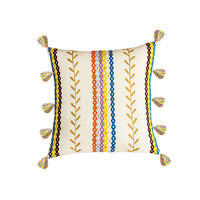 HKM-683859 Moroccan and Bohemia Style Cotton Fringed Pillowcase - Available in Two Sizes