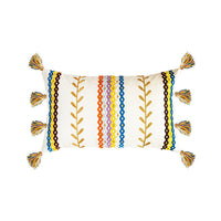 HKM-683859 Moroccan and Bohemia Style Cotton Fringed Pillowcase - Available in Two Sizes