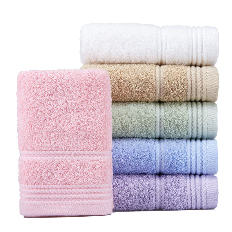 HKM-684051 Cotton Suction Face Towel - White, Red, Green, Blue, Brown, Purple - 72 cm x 34 cm