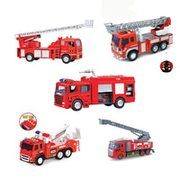HKM-684115 Electric Remote Control Mini Fire Truck Toy for Kids Ages 5-7 – Diecast Airport Fire Truck with Realistic Features