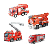 HKM-684115 Electric Remote Control Mini Fire Truck Toy for Kids Ages 5-7 – Diecast Airport Fire Truck with Realistic Features
