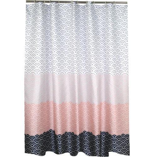 HKM-684179 Waterproof Mildew-Proof Polyester Shower Curtain in Gradient Colors for Bathroom