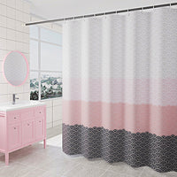 HKM-684179 Waterproof Mildew-Proof Polyester Shower Curtain in Gradient Colors for Bathroom