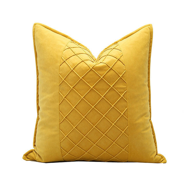 HKM-684307 Cotton Throw Pillow Cover - Comfortable 45cm x 45cm, 41cm x 41cm European Style Cushion in Various Colors