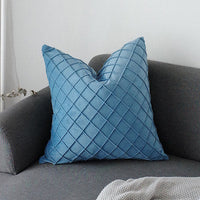 HKM-684307 Cotton Throw Pillow Cover - Comfortable 45cm x 45cm, 41cm x 41cm European Style Cushion in Various Colors