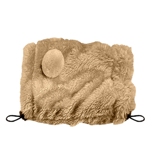 HKM-684627 Adjustable Thermal Pet Hat with Plush Fur Ball for Cats – Windproof, Soft Cotton Velvet