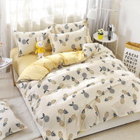 HKM-684627 Cross-Border Rotary Net Three-Piece Bedding Set in Solid Wood and Polyester