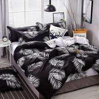 HKM-684627 Cross-Border Rotary Net Three-Piece Bedding Set in Solid Wood and Polyester