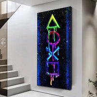 HKM-684627 Gamer Room Canvas Art - Modern Arena Game Poster in Rectangle Shape, Oil Canvas Decor