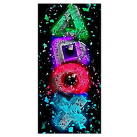 HKM-684627 Gamer Room Canvas Art - Modern Arena Game Poster in Rectangle Shape, Oil Canvas Decor