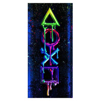 HKM-684627 Gamer Room Canvas Art - Modern Arena Game Poster in Rectangle Shape, Oil Canvas Decor