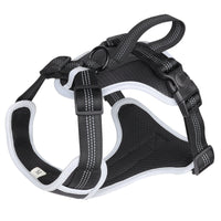 HKM-684819 Explosion-proof Pet Chest Strap Vest with Hand Holding Rope - Available in Black, Blue, Green, Silver Gray, Made of Oxford Cloth