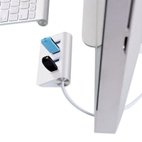 HKM-684819 USB-C to 4-Port USB 2.0 Hub with Aluminum Design for Compatible Devices