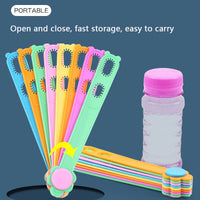 HKM-684883 Manual Bubble Fan Toy for Kids - Handheld Outdoor Bubble Blower with Soap Water Wand