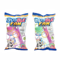 HKM-684883 Manual Bubble Fan Toy for Kids - Handheld Outdoor Bubble Blower with Soap Water Wand