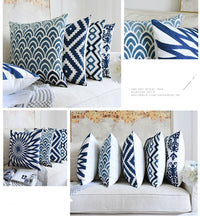 HKM-685011 Chinese Classical Embroidered Cushion Cover 45cm x 45cm, PP Cotton Pillowcase