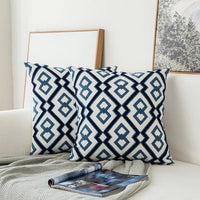 HKM-685011 Chinese Classical Embroidered Cushion Cover 45cm x 45cm, PP Cotton Pillowcase
