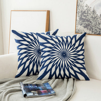 HKM-685011 Chinese Classical Embroidered Cushion Cover 45cm x 45cm, PP Cotton Pillowcase