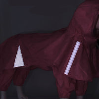 HKM-685075 Personalized Hooded Raincoat for Pets in Blue and Pink, Sizes XL to 5XL