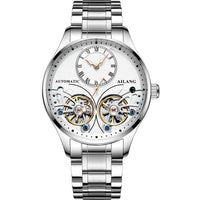 HKM-685139 Twosome Automatic Moon Phase Tourbillon Men's Watch, 41mm Titanium Waterproof