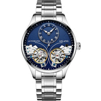 HKM-685139 Twosome Automatic Moon Phase Tourbillon Men's Watch, 41mm Titanium Waterproof