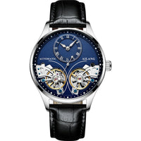 HKM-685139 Twosome Automatic Moon Phase Tourbillon Men's Watch, 41mm Titanium Waterproof