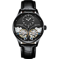 HKM-685139 Twosome Automatic Moon Phase Tourbillon Men's Watch, 41mm Titanium Waterproof