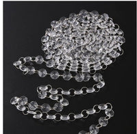 HKM-685331 Acrylic Beaded Curtain for DIY Home Decor - 10mm Diamond Design