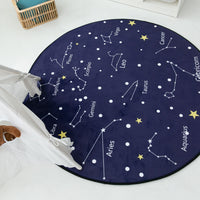 HKM-685459 Cartoon Round Slow Rebound Floor Mat for Living Room or Bedroom - Available in Various Designs and Sizes
