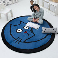 HKM-685459 Cartoon Round Slow Rebound Floor Mat for Living Room or Bedroom - Available in Various Designs and Sizes