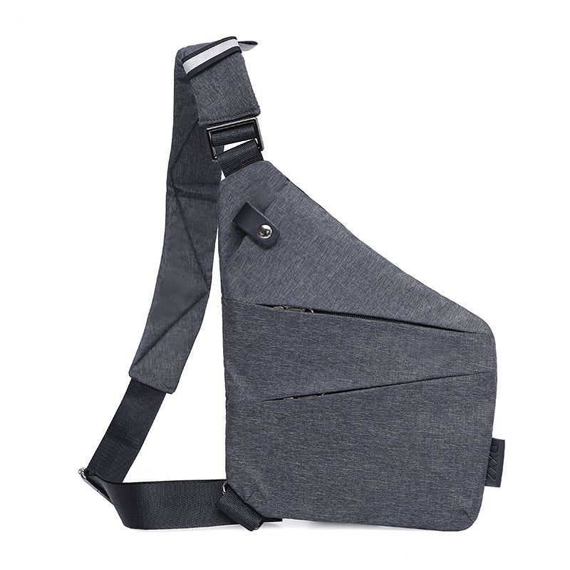 HKM-685651 Men's Anti-Theft Canvas Shoulder Bag - Versatile Colors Available