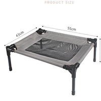 HKM-685907 Oxford Cloth Removable Washable Breathable Dog Trampoline Bed - Gray, Small Size (55x43x18cm)