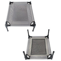 HKM-685907 Oxford Cloth Removable Washable Breathable Dog Trampoline Bed - Gray, Small Size (55x43x18cm)