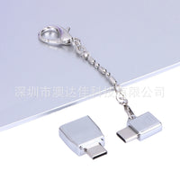 HKM-686163 Micro USB Female to USB 3.1 Type-C Male OTG Adapter Set - Zinc Alloy Durable Design