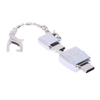 HKM-686163 Micro USB Female to USB 3.1 Type-C Male OTG Adapter Set - Zinc Alloy Durable Design