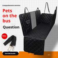 HKM-686547 Pet Car Cushion with Anti-Dirty Mat for Dogs - Black and Gray Options Available